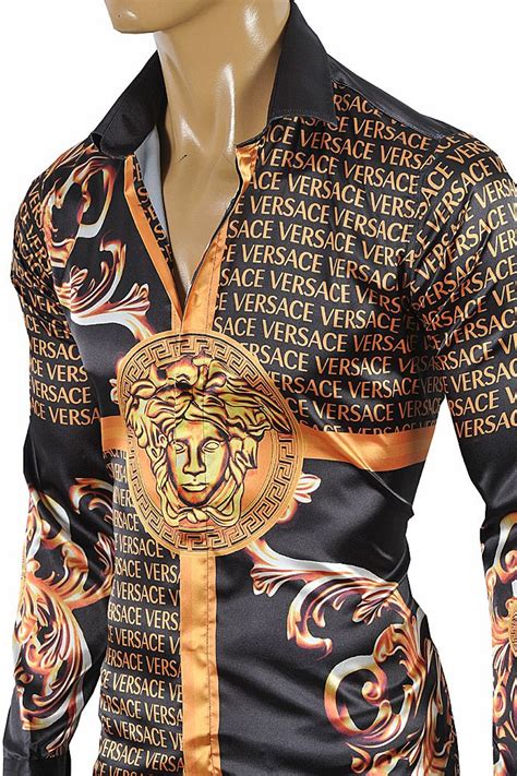 versace shirt nek|versace clothing for men.